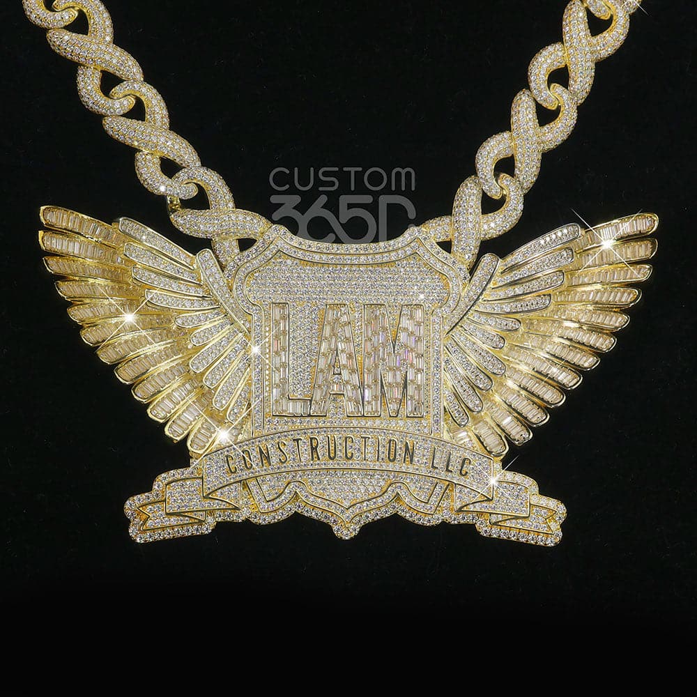 CUSTOM LOGO COMPOSITE 3D PENDANT