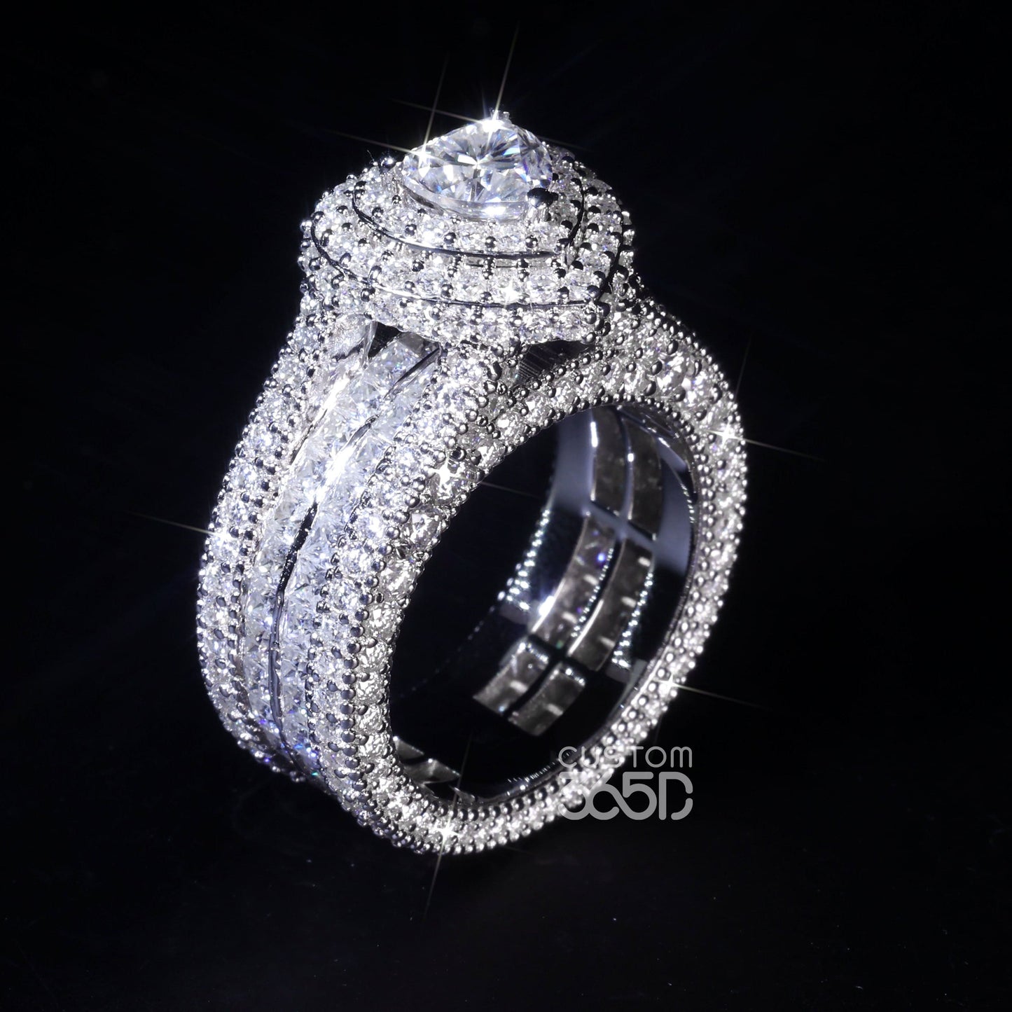 CUSTOM COUPLE ENGAGEMENT RING