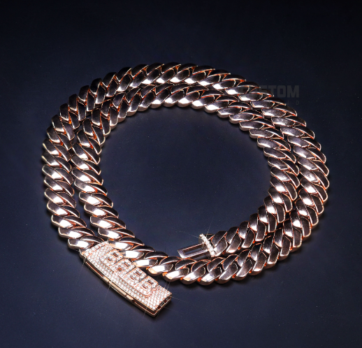 CUSTOM PLAIN PRONG CUBAN CHAIN