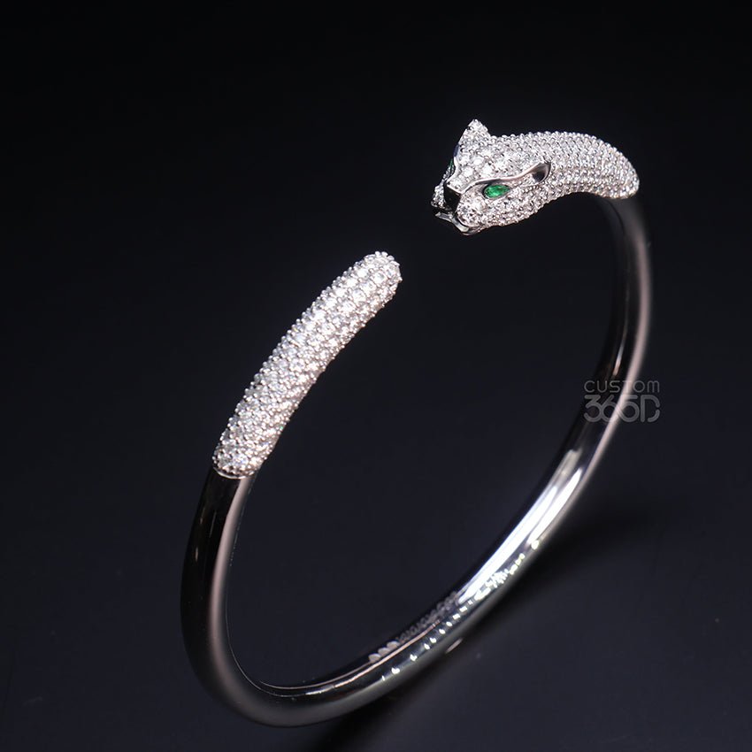 CUSTOM LEOPARD 3D  BANGLE