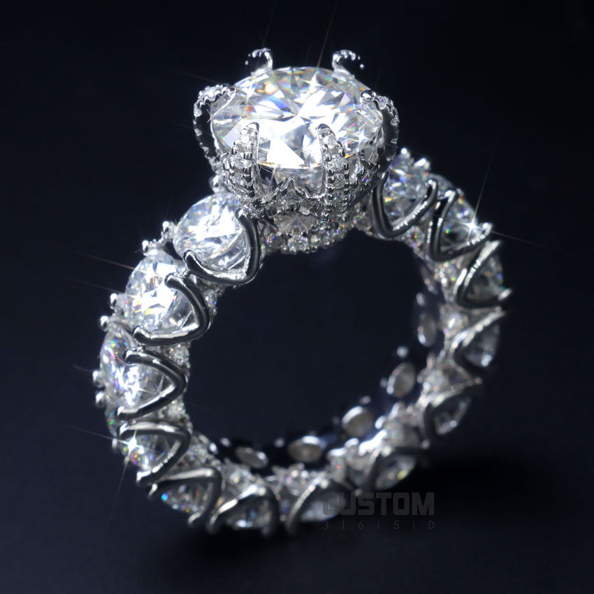 CUSTOM DELICATE DIVA ENGAGEMENT RING