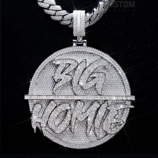 CUSTOM MANY LETTERS CIRCLE PENDANT