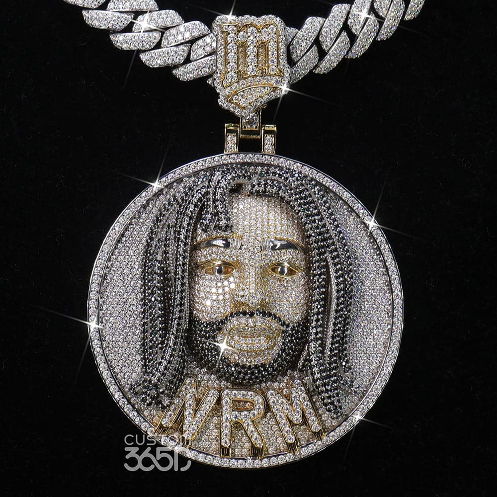 CUSTOM BULGING 3D CIRCLE PENDANT