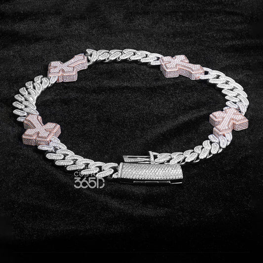 CUSTOM CROSS CUBAN CHAIN